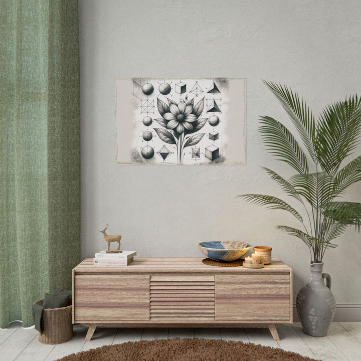 Innocence Blossoms in Geometry - Art Print by Teo Teglia Art