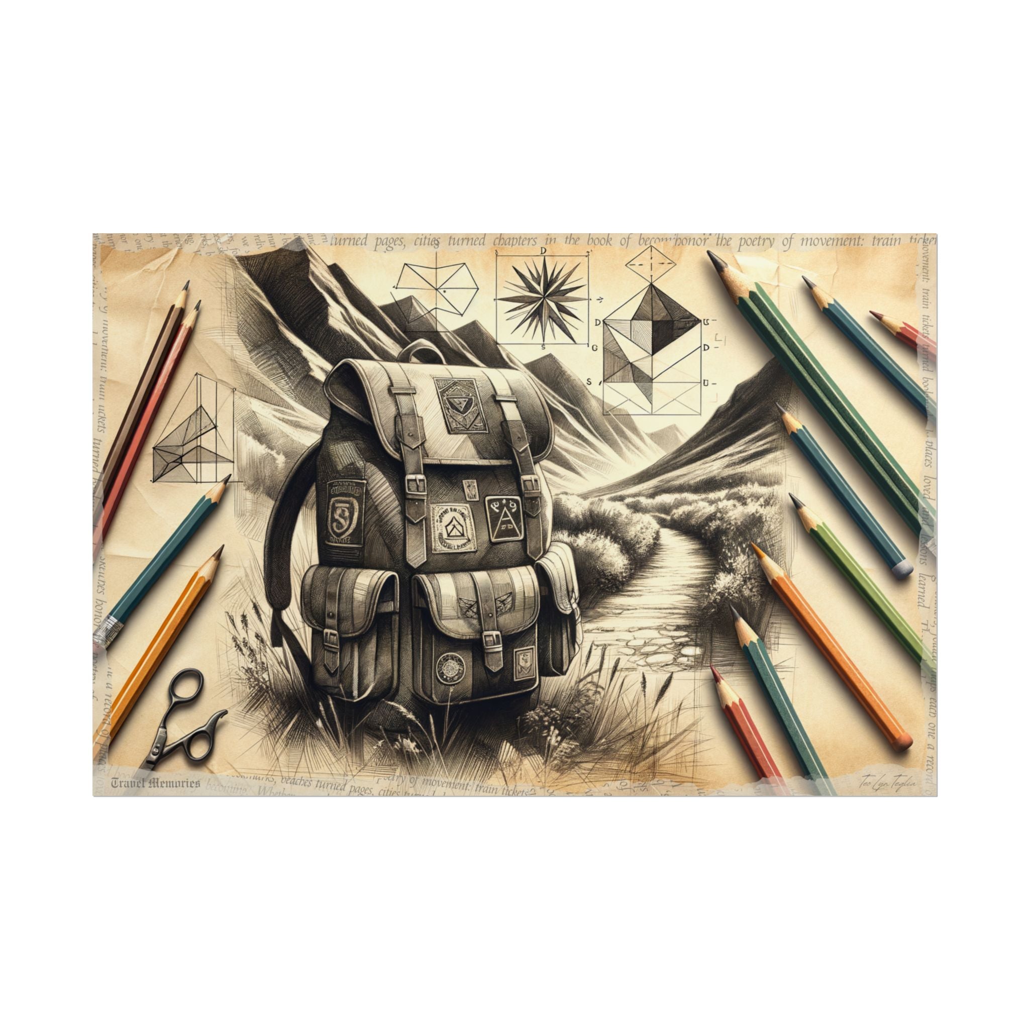 Journey from Geometry's Shadow - Art Print by Teo Teglia Art