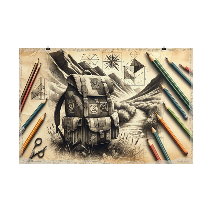 Journey from Geometry's Shadow - Art Print by Teo Teglia Art