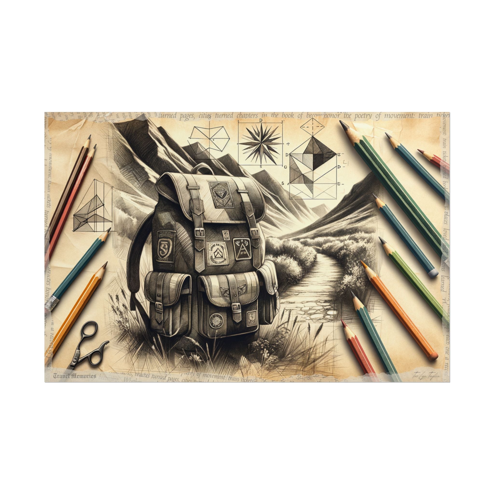 Journey from Geometry's Shadow - Art Print by Teo Teglia Art