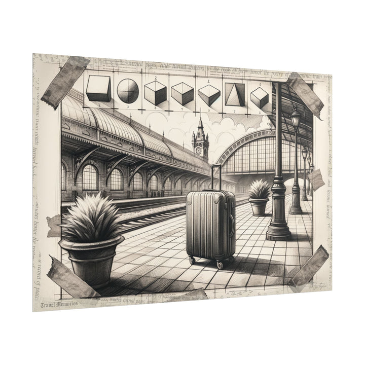 "Journey from Shapes to Station" - Art Print by Teo Teglia Art