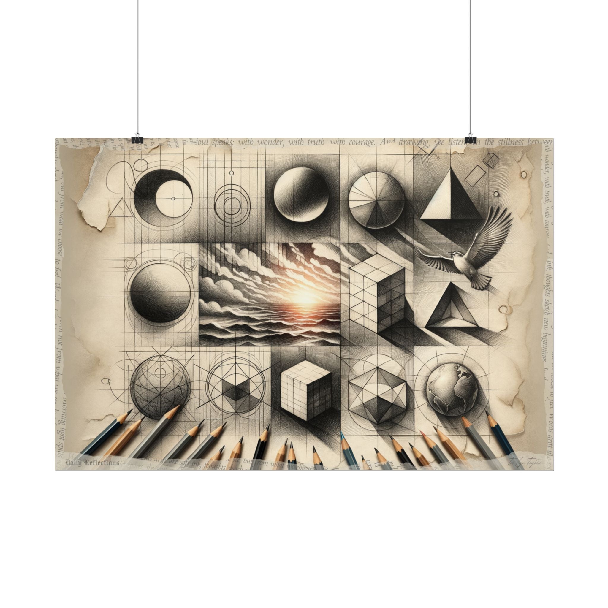 Journey from Simplicity to Peace - Art Print by Teo Teglia Art