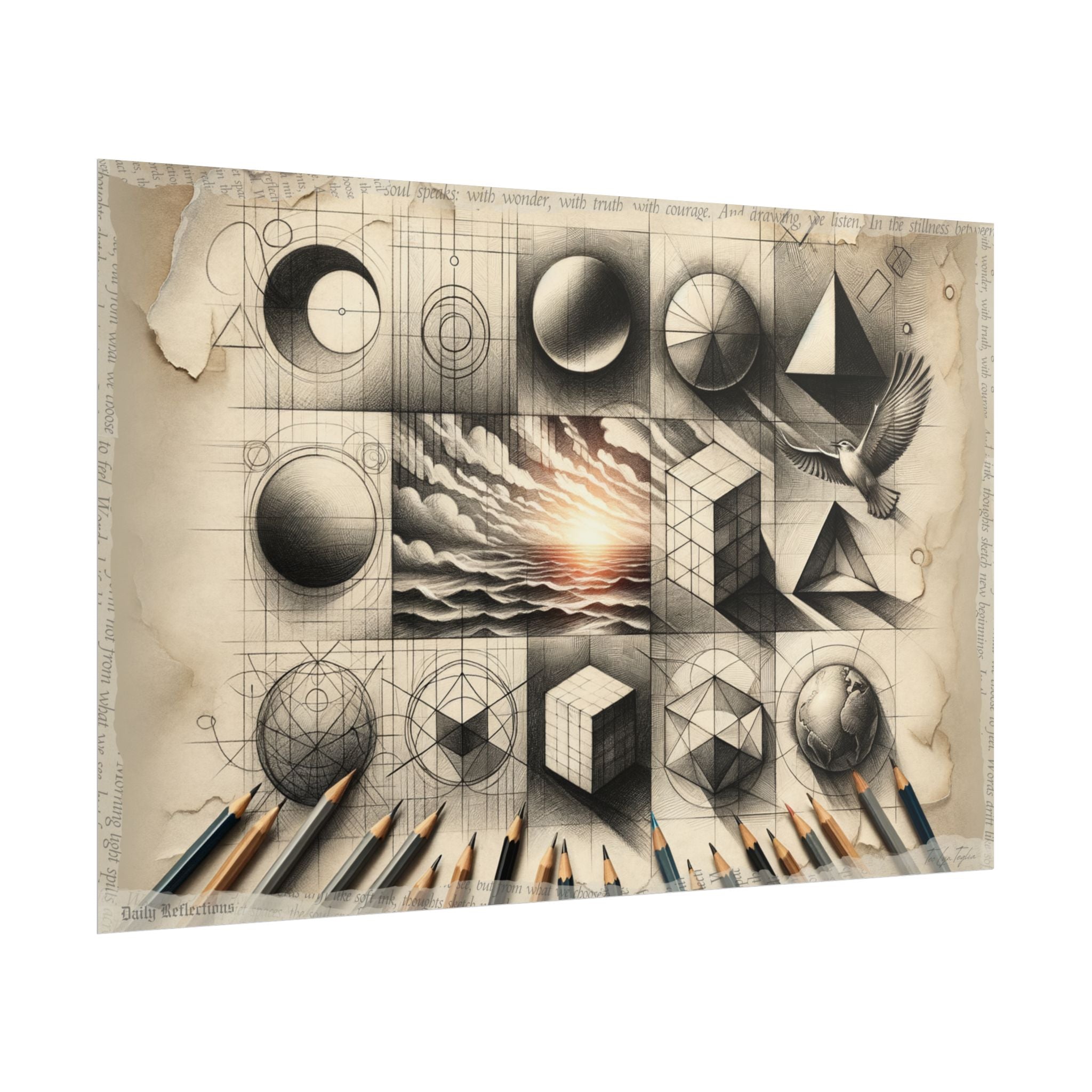 Journey from Simplicity to Peace - Art Print by Teo Teglia Art