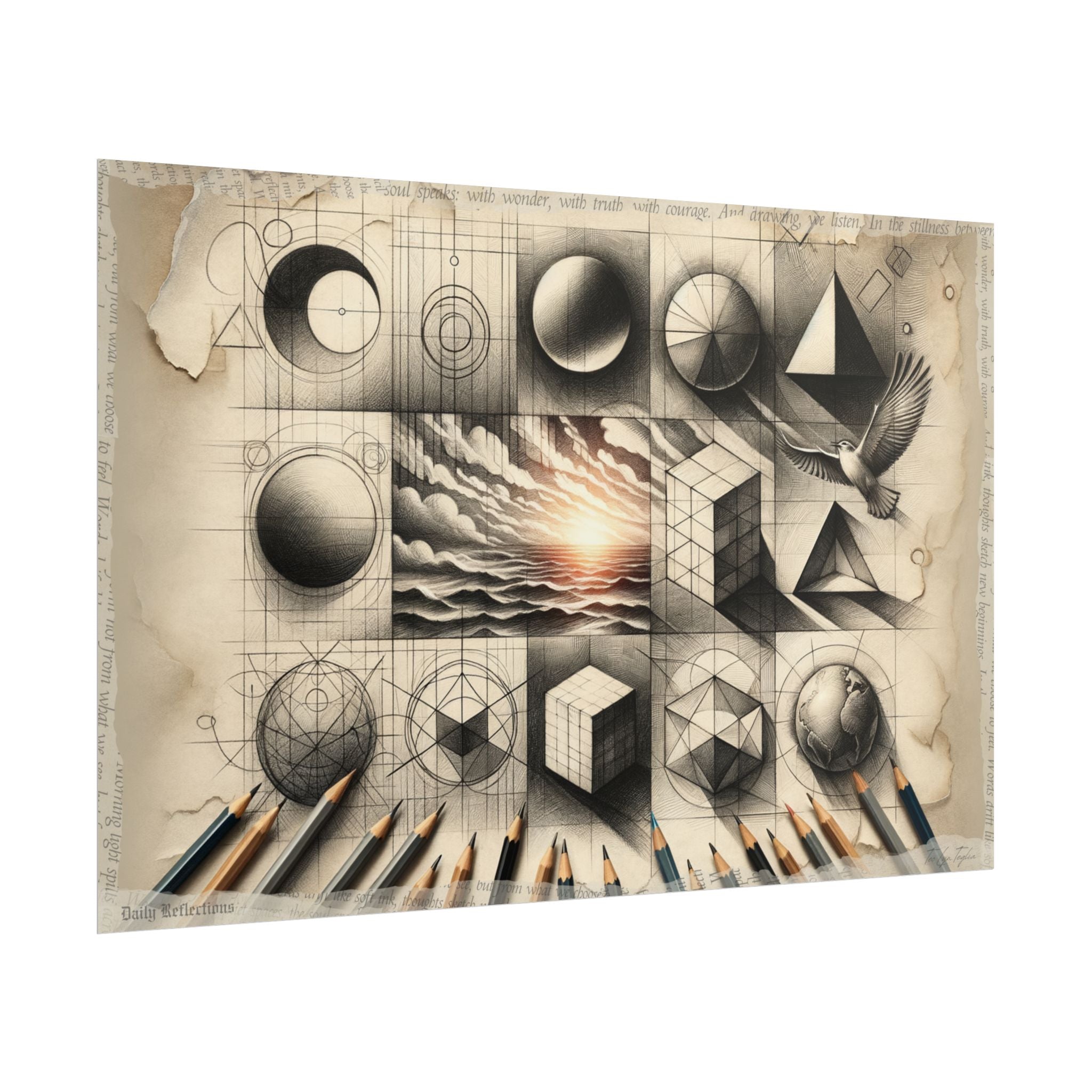 Journey from Simplicity to Peace - Art Print by Teo Teglia Art