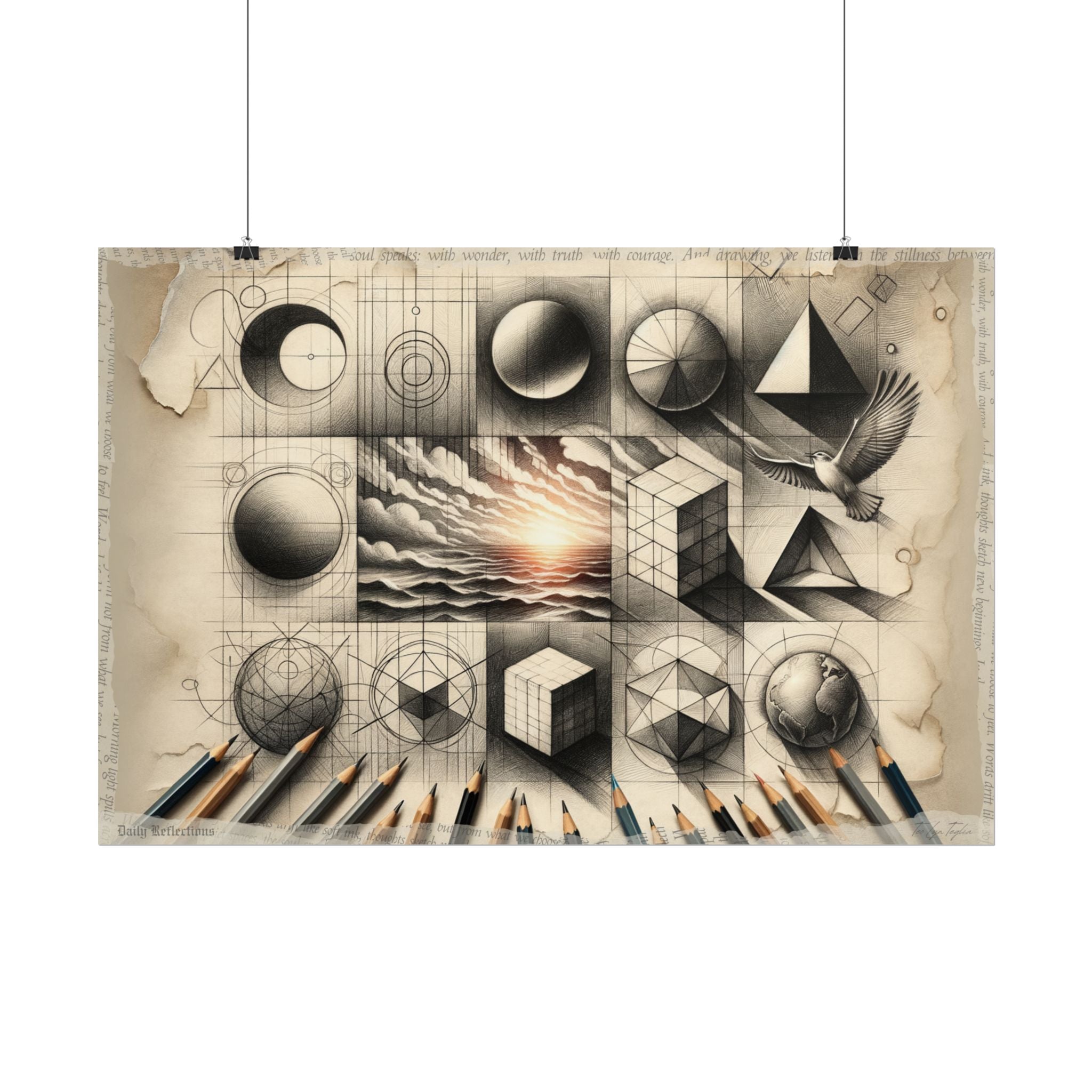 Journey from Simplicity to Peace - Art Print by Teo Teglia Art