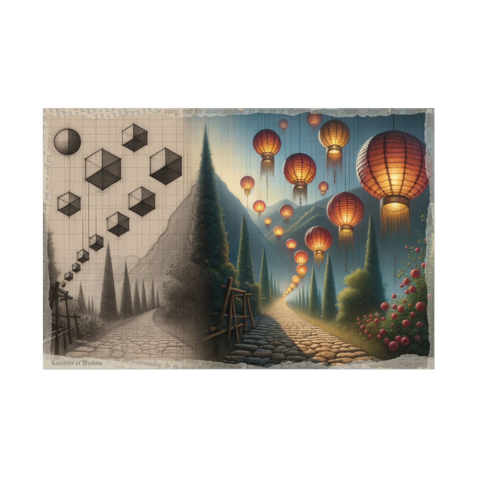 Journey of Illuminated Transitions - Art Print by Teo Teglia Art