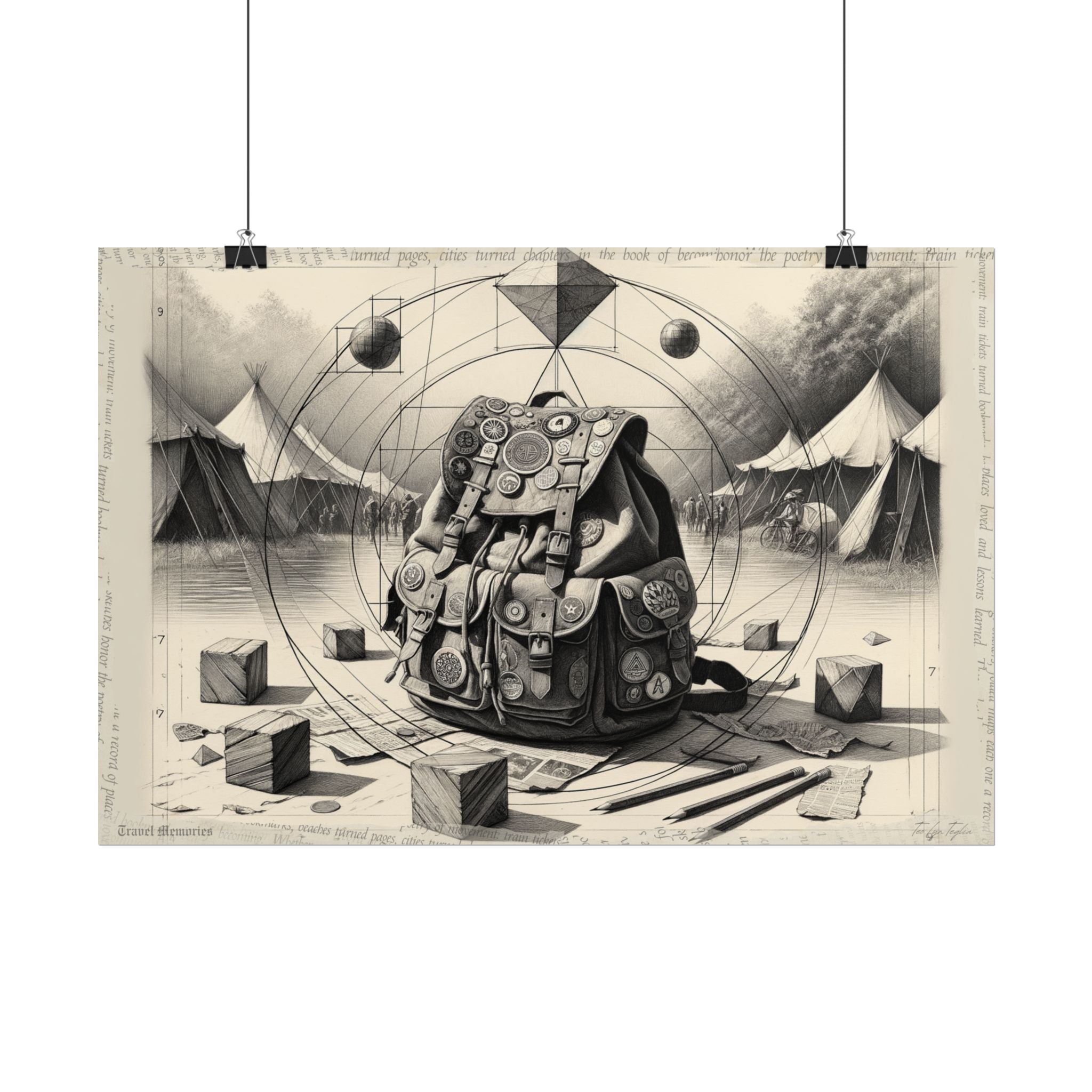 Journey of Symmetry: Festival Echoes - Art Print by Teo Teglia Art