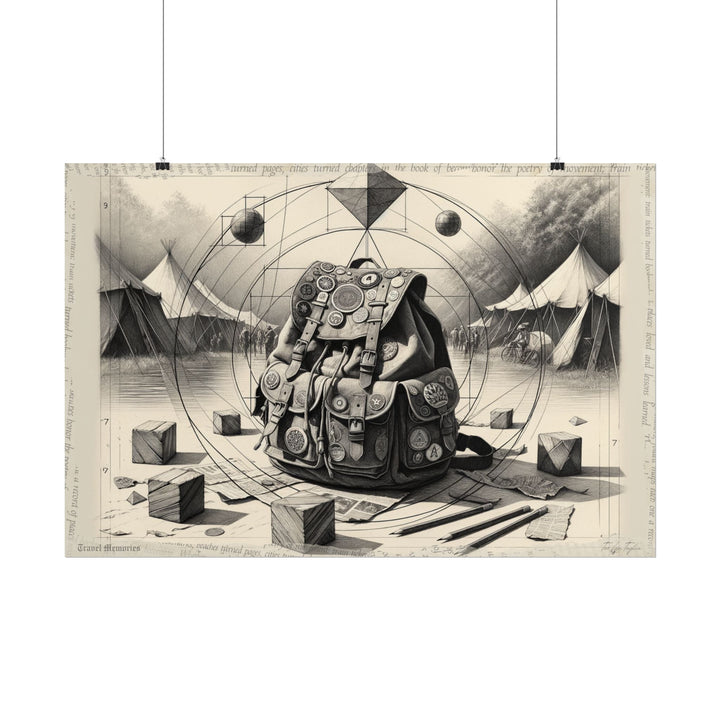 Journey of Symmetry: Festival Echoes - Art Print by Teo Teglia Art