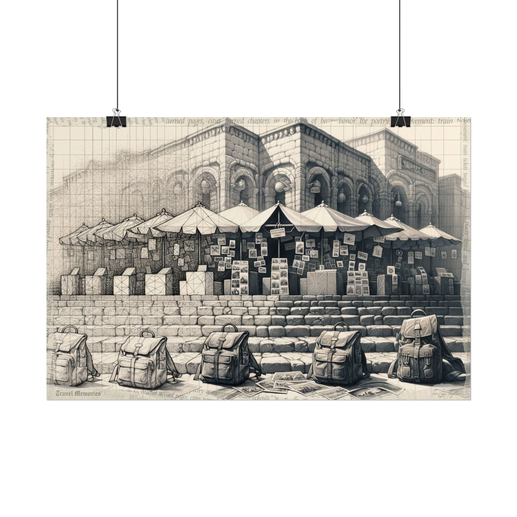 Journey of Unseen Strokes - Art Print by Teo Teglia Art