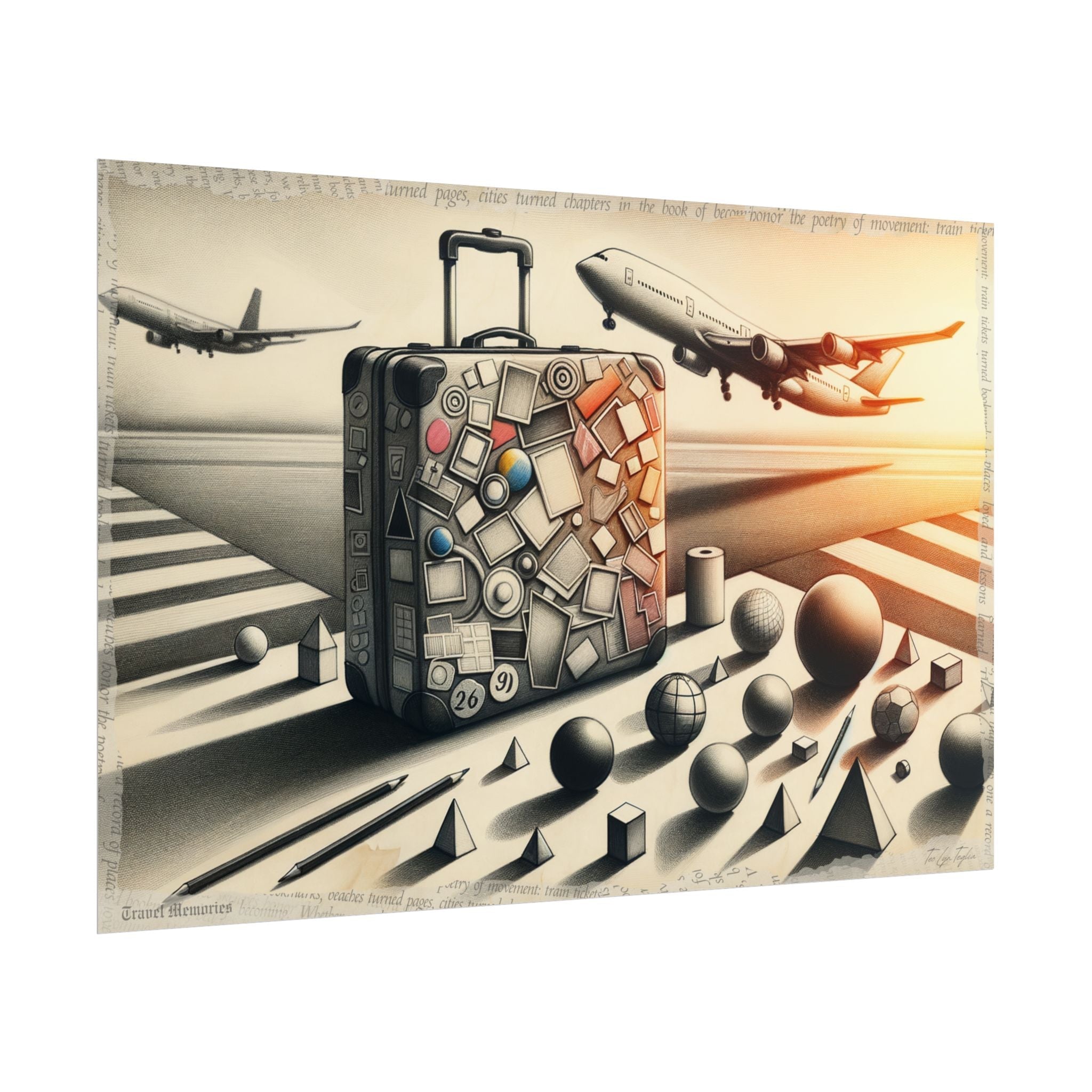 Journey Sculpted in Graphite - Art Print by Teo Teglia Art