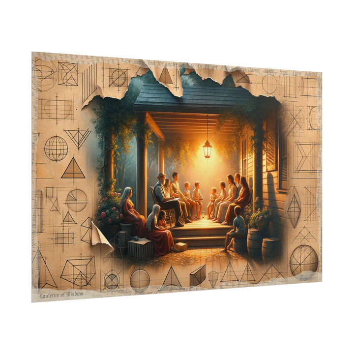 Journey Through Graphite Veil - Art Print by Teo Teglia Art