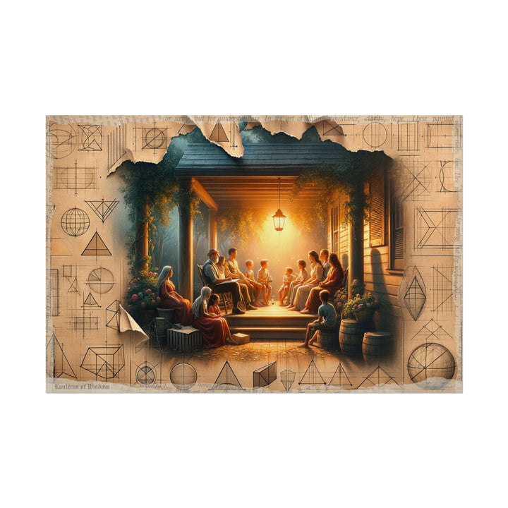 Journey Through Graphite Veil - Art Print by Teo Teglia Art