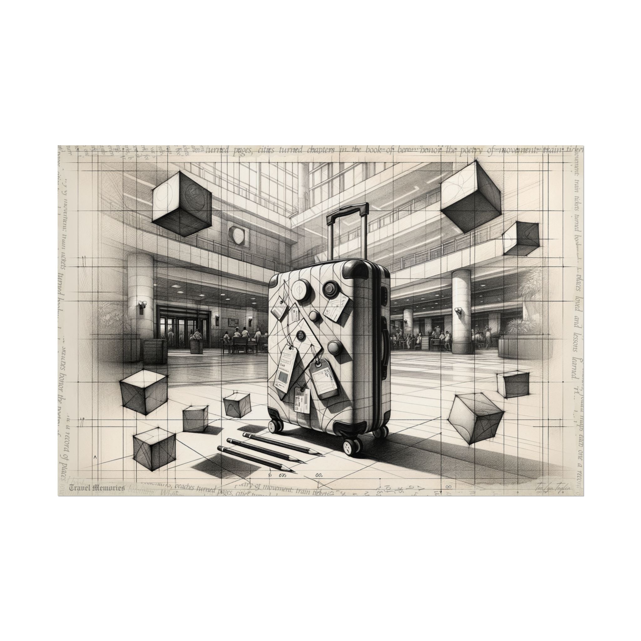 Journey Through Shapes - Art Print by Teo Teglia Art