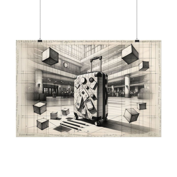 Journey Through Shapes - Art Print by Teo Teglia Art