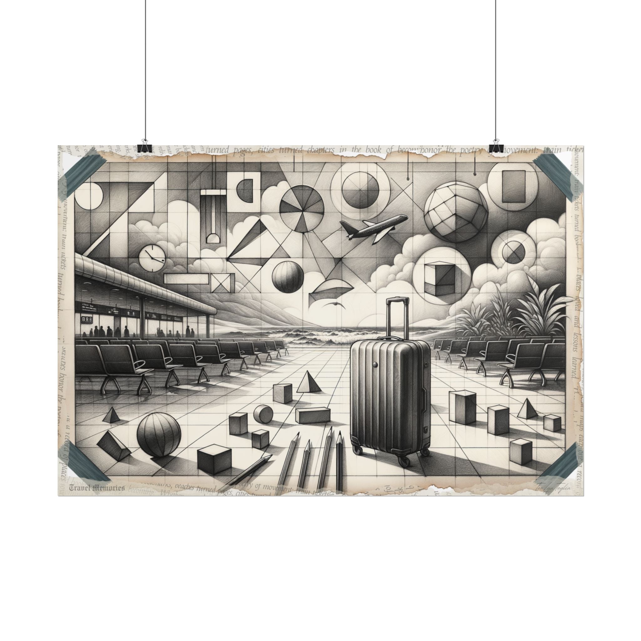 Journey's Geometric Genesis - Art Print by Teo Teglia Art