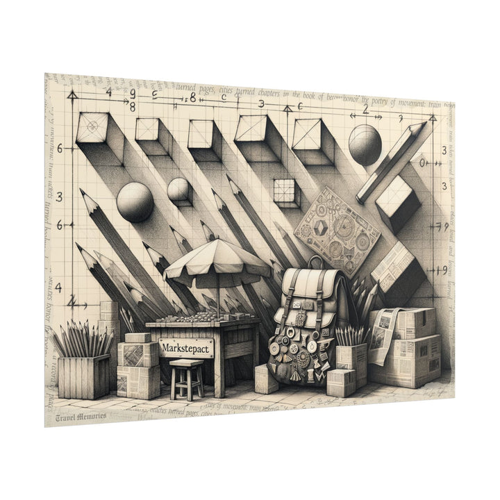 "Journey's Geometry Unpacked" - Art Print by Teo Teglia Art