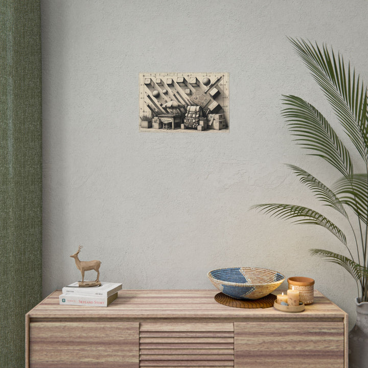"Journey's Geometry Unpacked" - Art Print by Teo Teglia Art