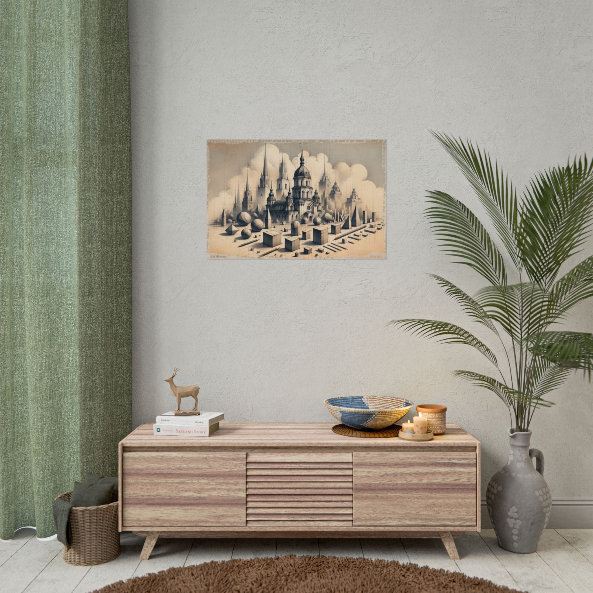 Kyiv's Geometry Unfolding - Art Print by Teo Teglia Art