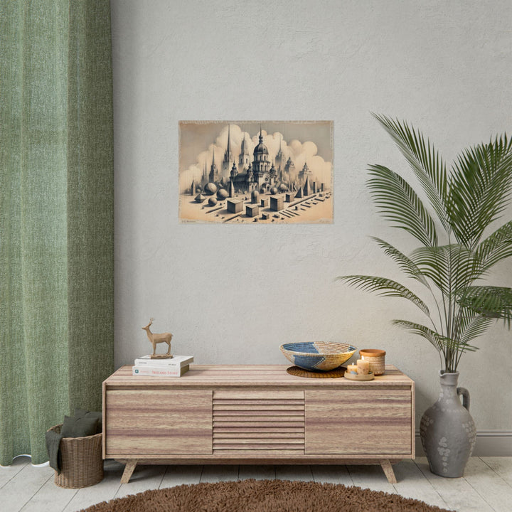 Kyiv's Geometry Unfolding - Art Print by Teo Teglia Art