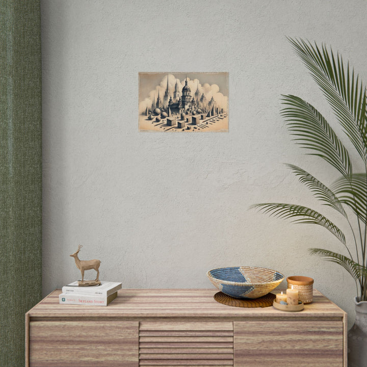 Kyiv's Geometry Unfolding - Art Print by Teo Teglia Art
