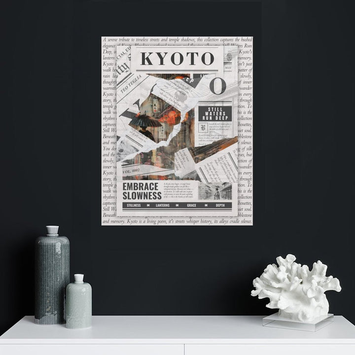 Kyoto - Torn Collage Canvas by Teo Teglia Art