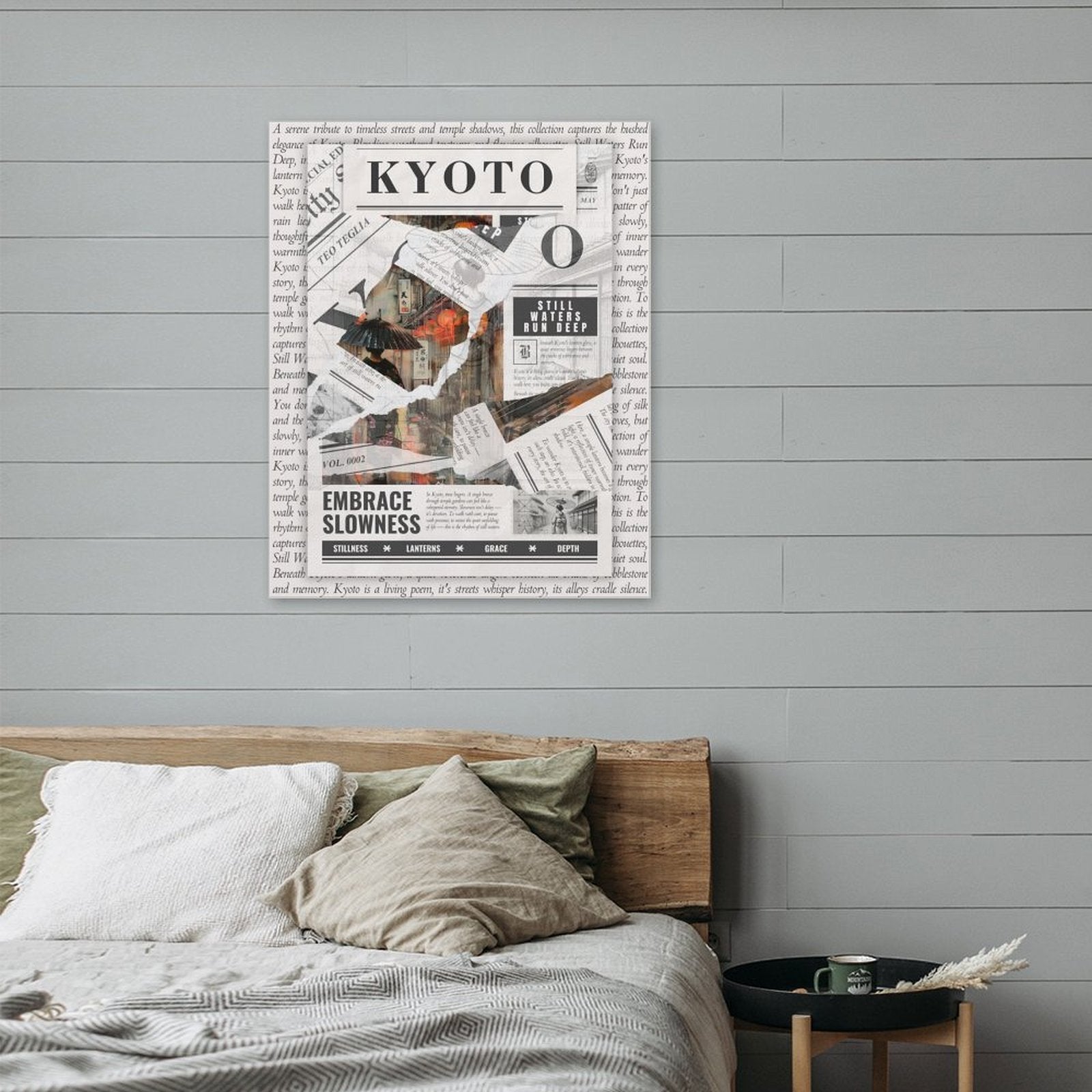 Kyoto - Torn Collage Canvas by Teo Teglia Art
