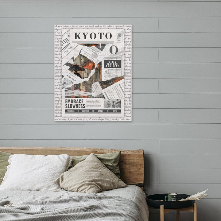 Kyoto - Torn Collage Canvas by Teo Teglia Art