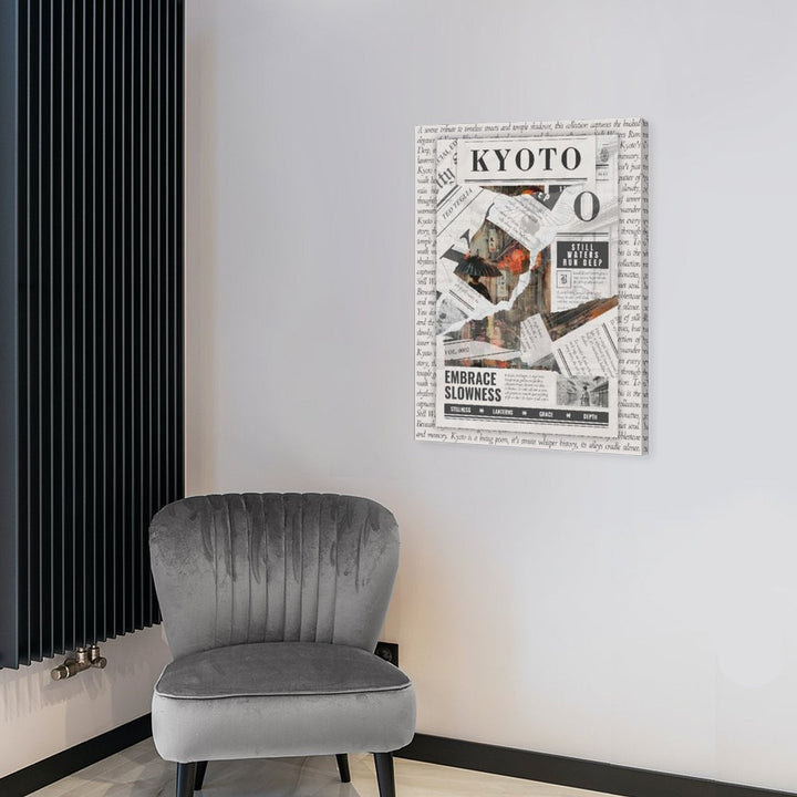 Kyoto - Torn Collage Canvas by Teo Teglia Art