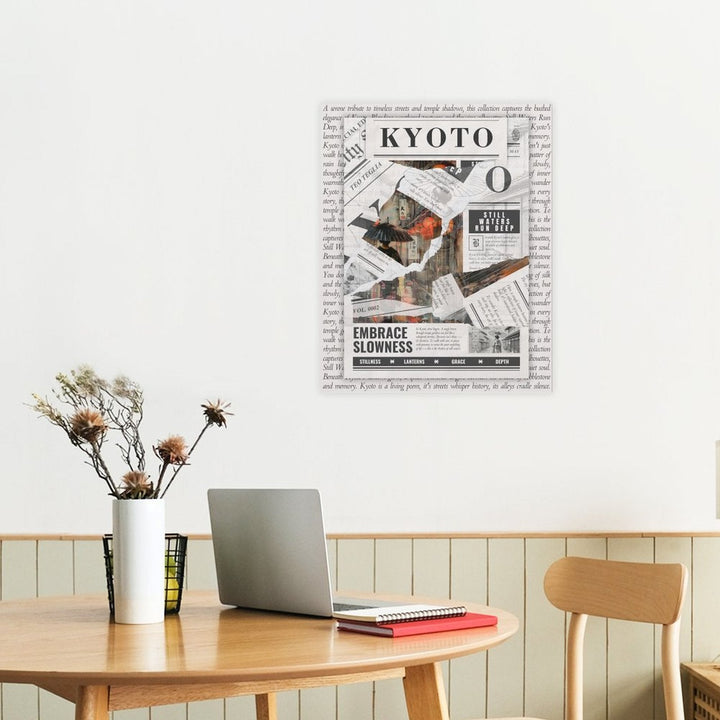 Kyoto - Torn Collage Canvas by Teo Teglia Art