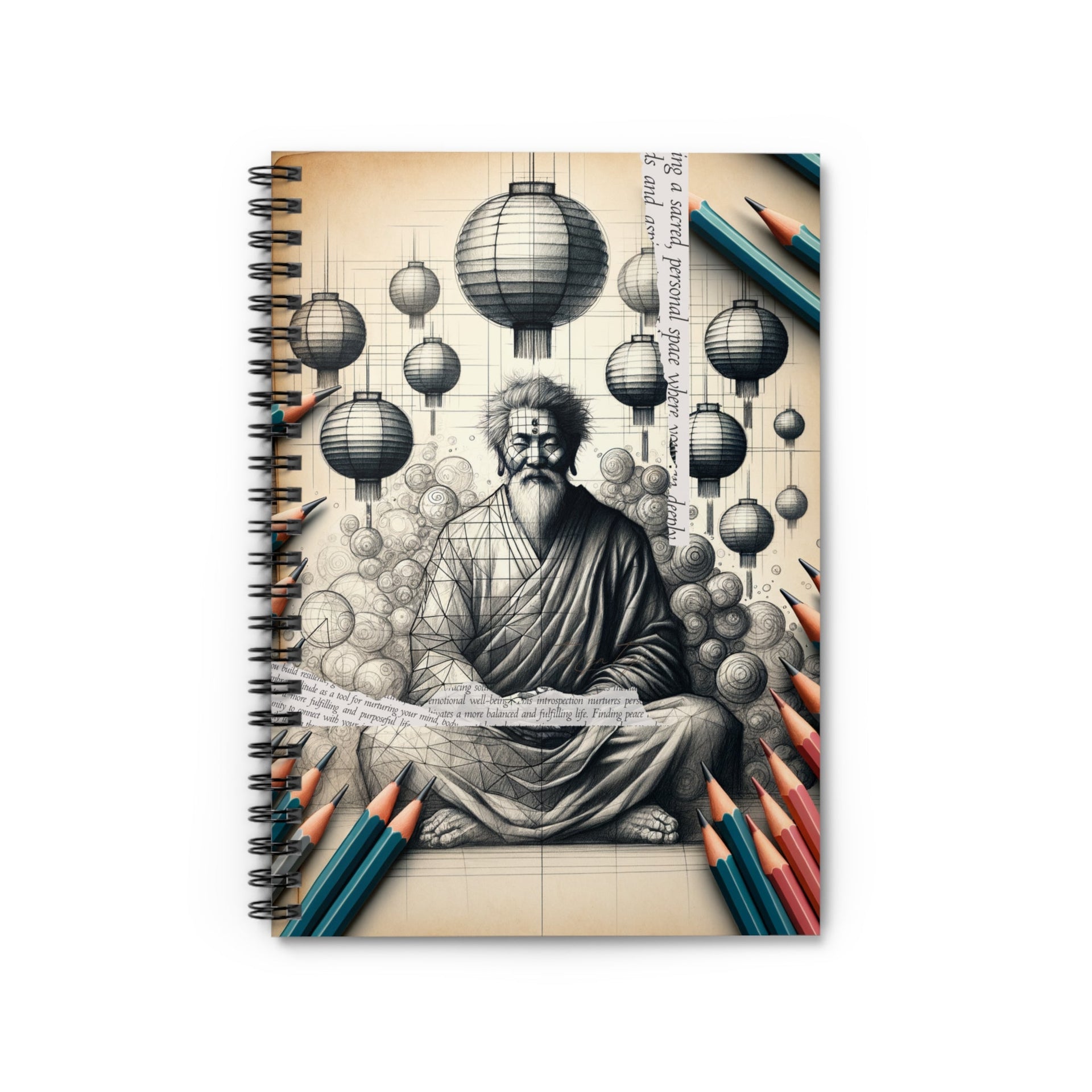Lantern Wisdom - Sketch Notebook by Teo Teglia Art