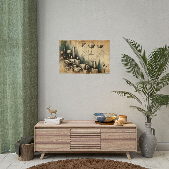 "Lanterns Awake in Geometry" - Art Print by Teo Teglia Art