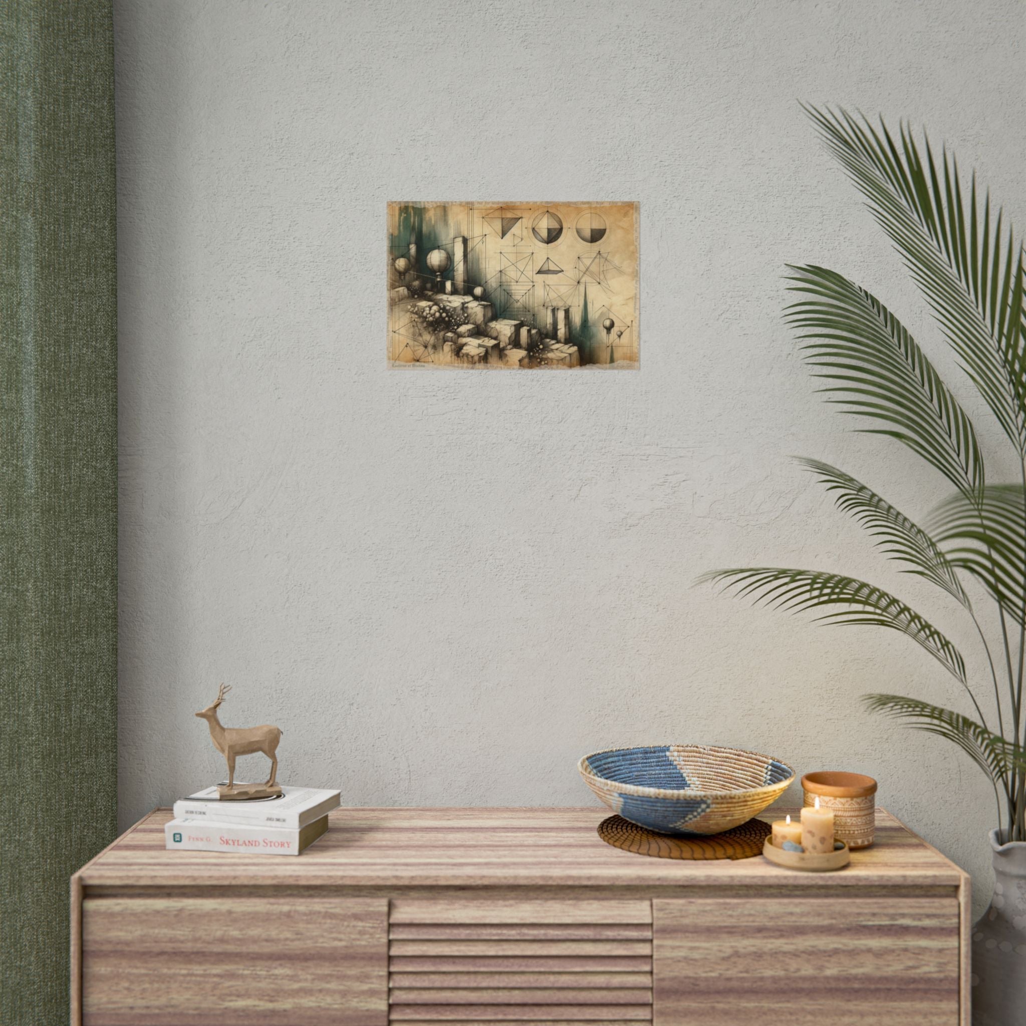 "Lanterns Awake in Geometry" - Art Print by Teo Teglia Art