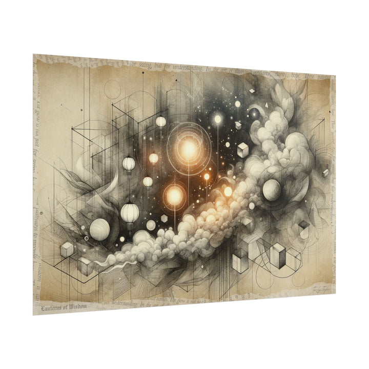 Lanterns in Abstract Verse - Art Print by Teo Teglia Art