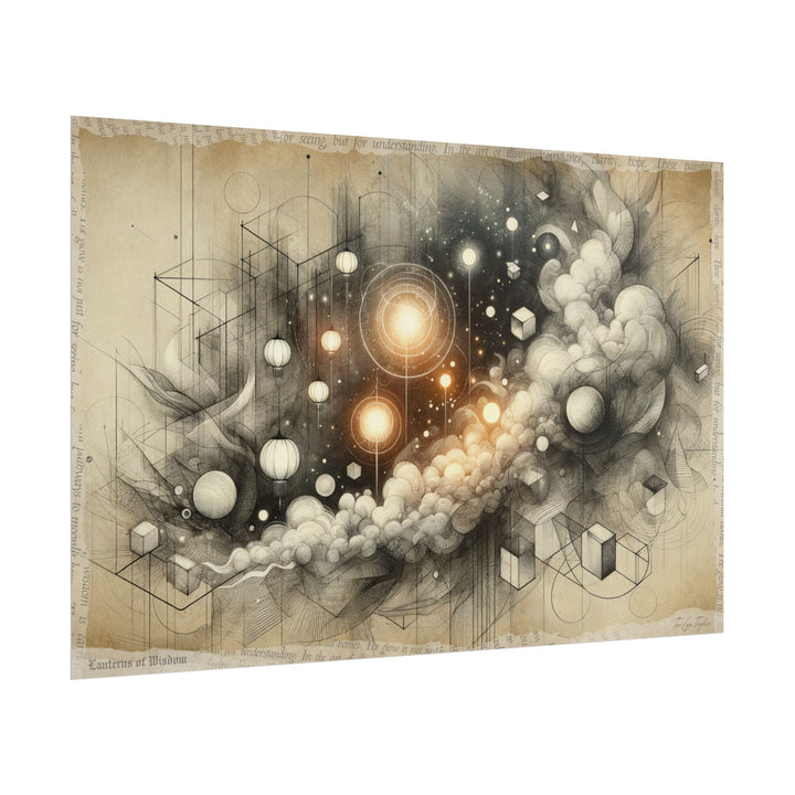 Lanterns in Abstract Verse - Art Print by Teo Teglia Art