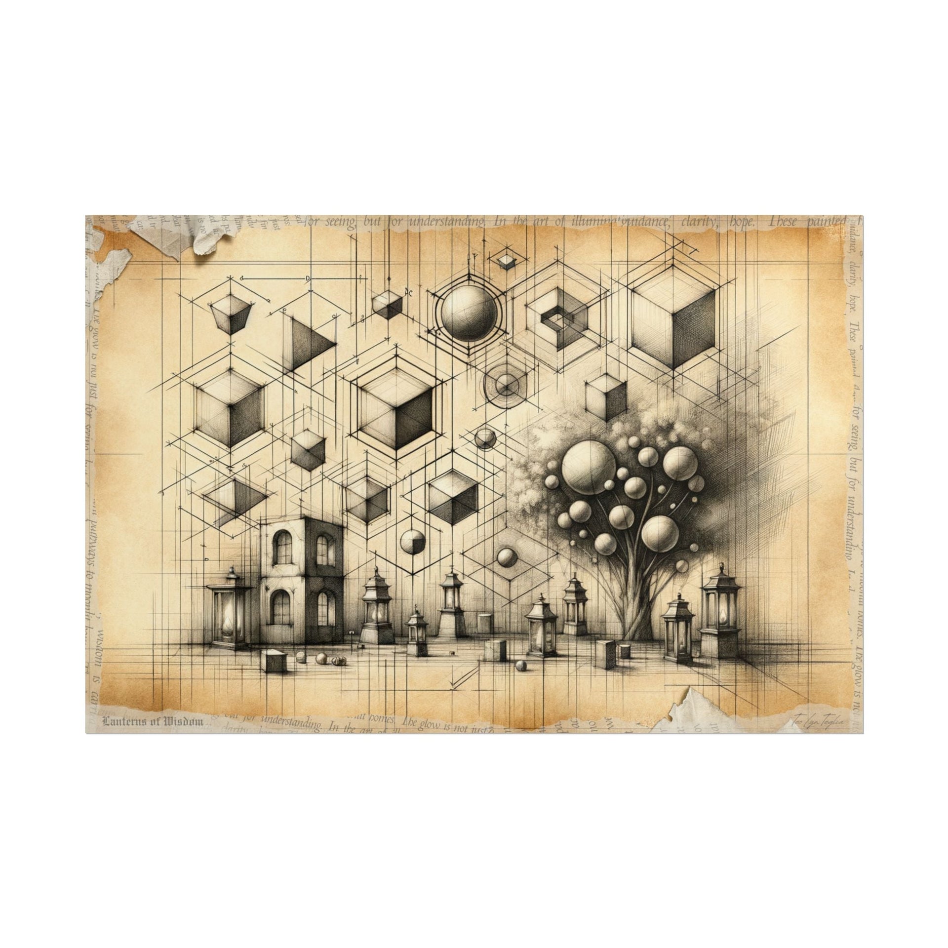 ✏️ Learning Lanterns Ascend - Art Print by Teo Teglia Art
