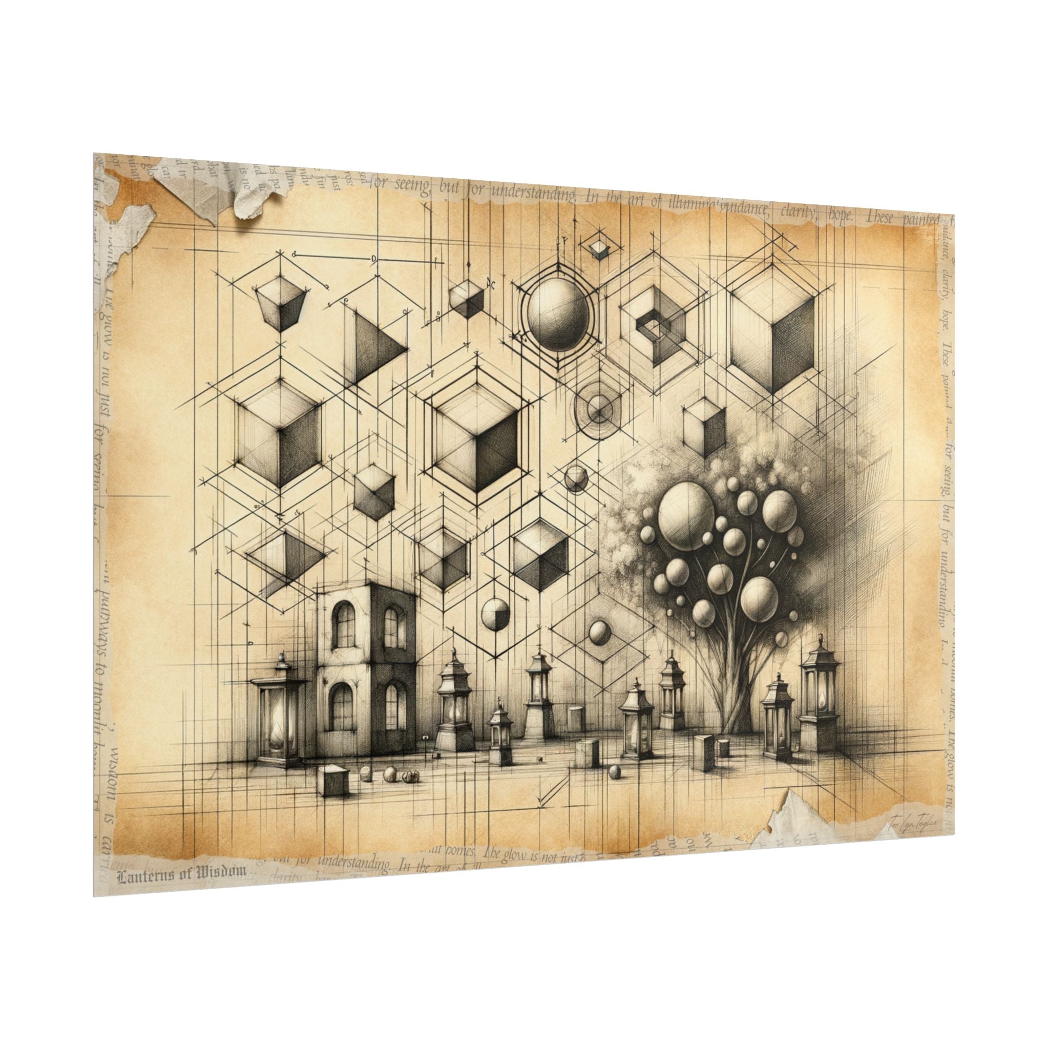 ✏️ Learning Lanterns Ascend - Art Print by Teo Teglia Art