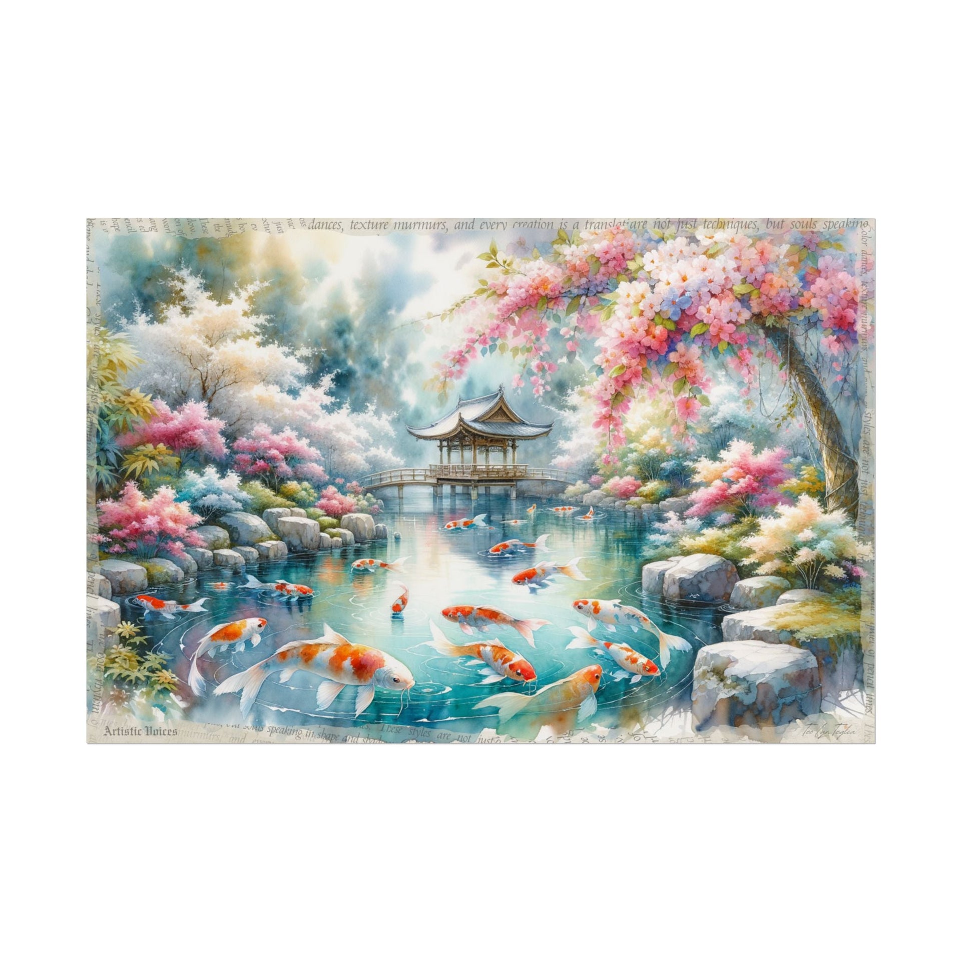 Lily Whispered Serenity - Art Print by Teo Teglia Art