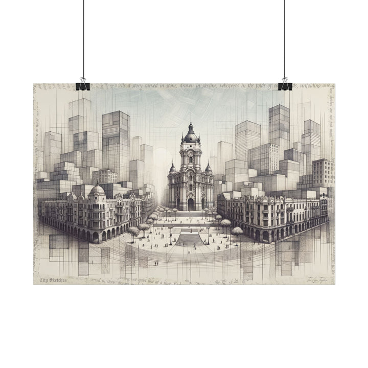"Lima Genesis in Graphite" - Art Print by Teo Teglia Art