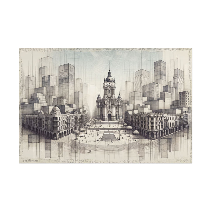 "Lima Genesis in Graphite" - Art Print by Teo Teglia Art
