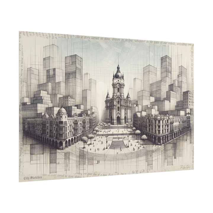 "Lima Genesis in Graphite" - Art Print by Teo Teglia Art