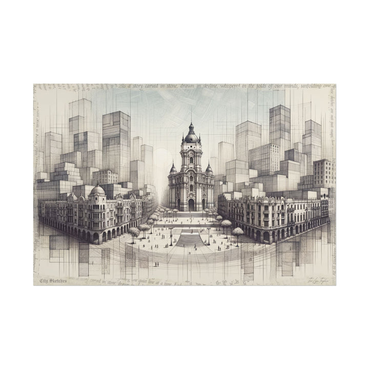 "Lima Genesis in Graphite" - Art Print by Teo Teglia Art