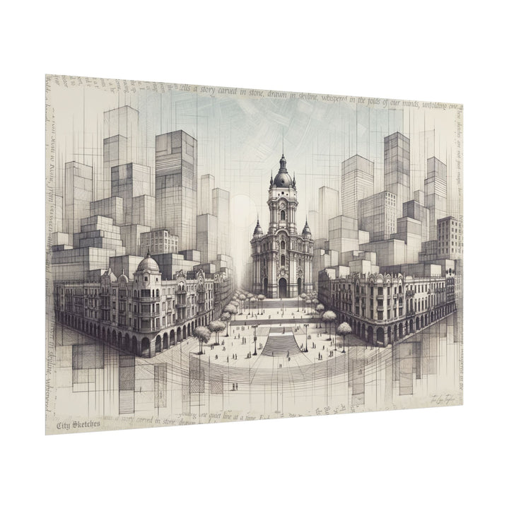 "Lima Genesis in Graphite" - Art Print by Teo Teglia Art