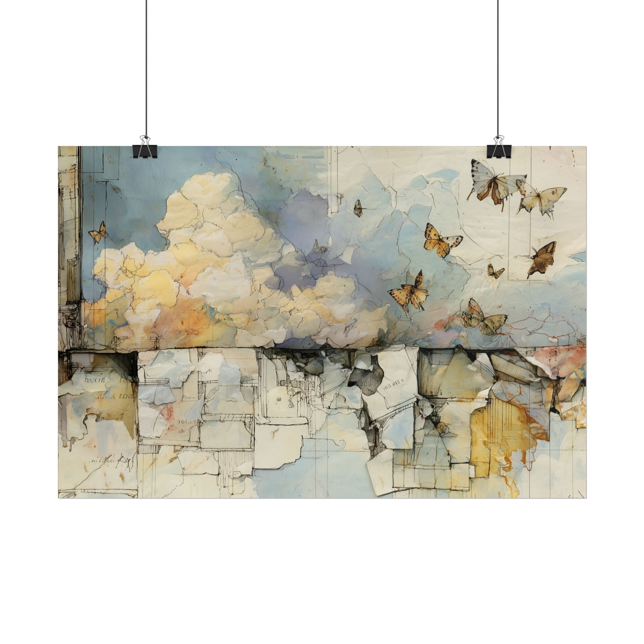 Love That Stays — Butterfly Sky Fine Art Print by Teo Teglia