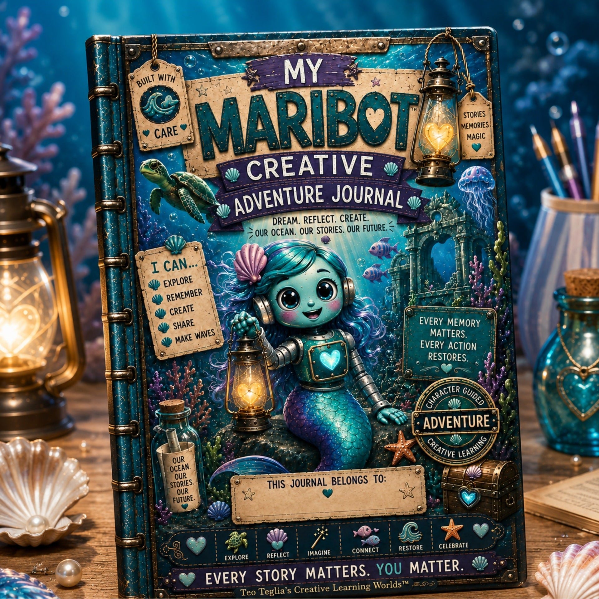 Maribot™ Creative Adventure Keepsake Journal by Teo Teglia