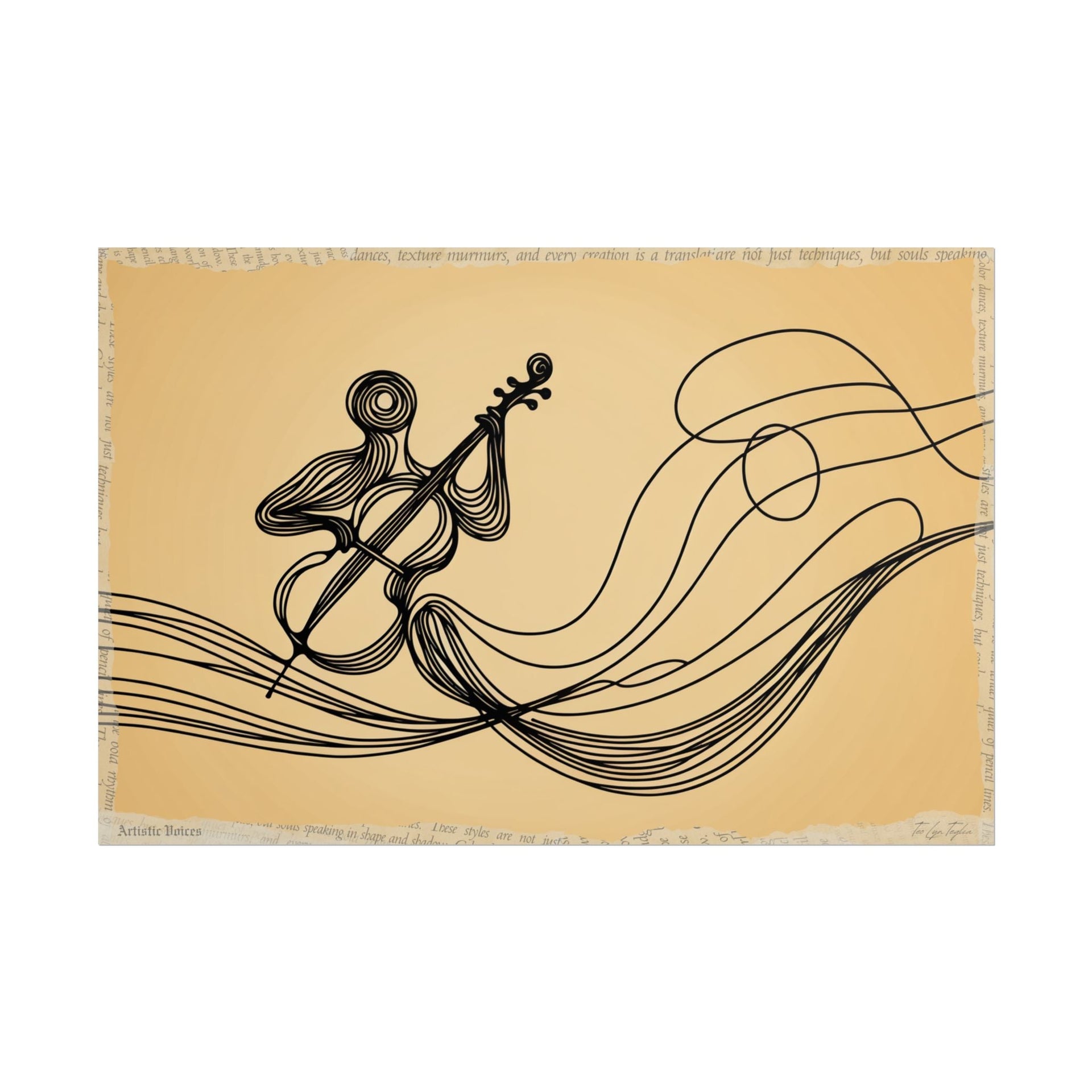 Melody Woven in Air - Art Print by Teo Teglia Art