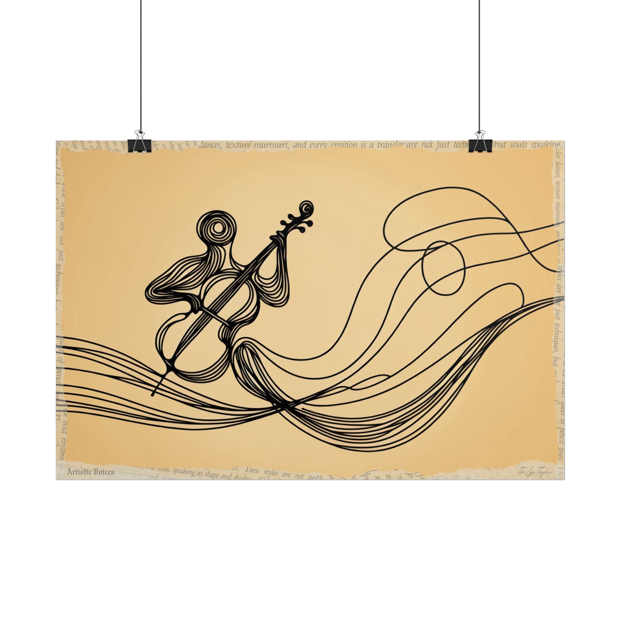 Melody Woven in Air - Art Print by Teo Teglia Art