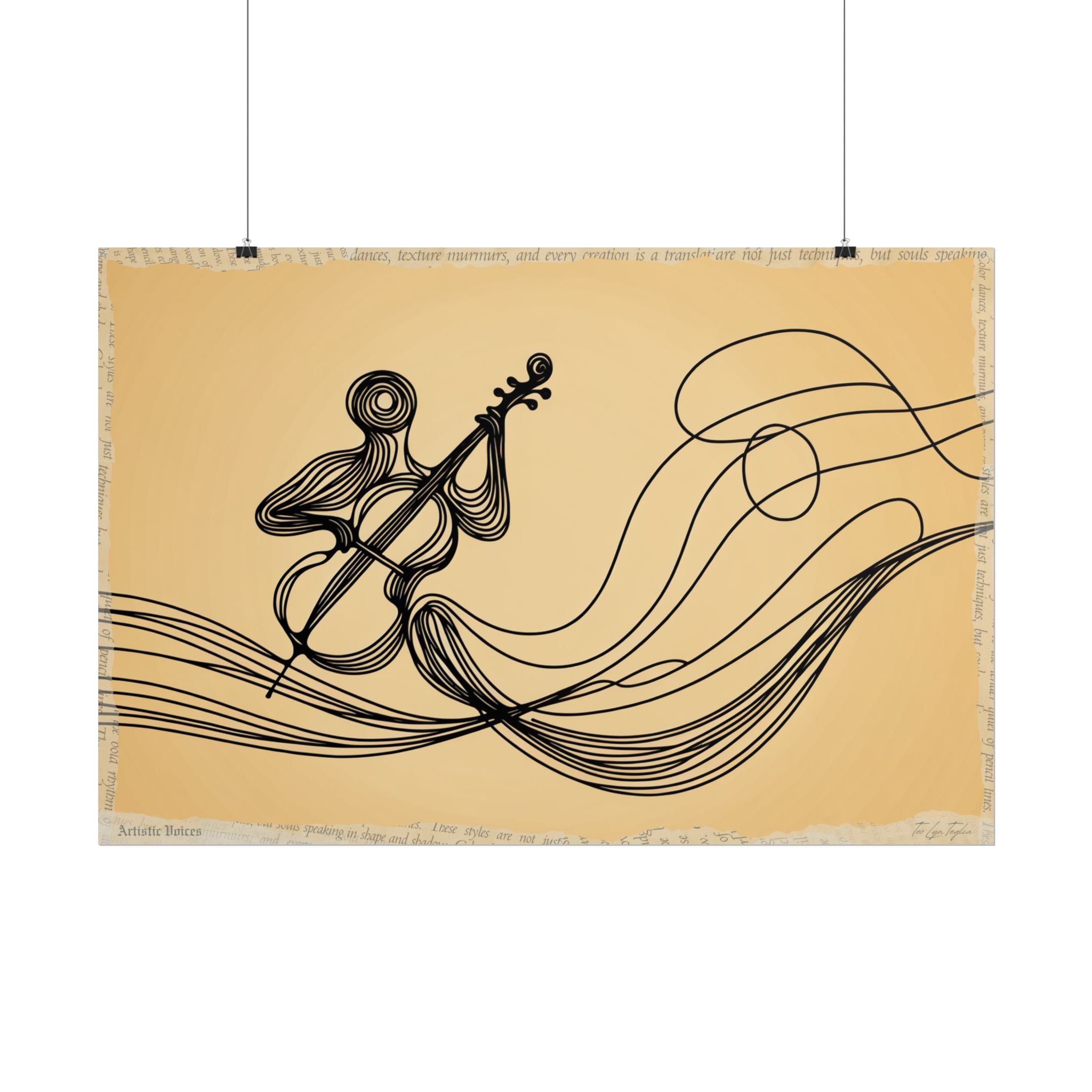 Melody Woven in Air - Art Print by Teo Teglia Art