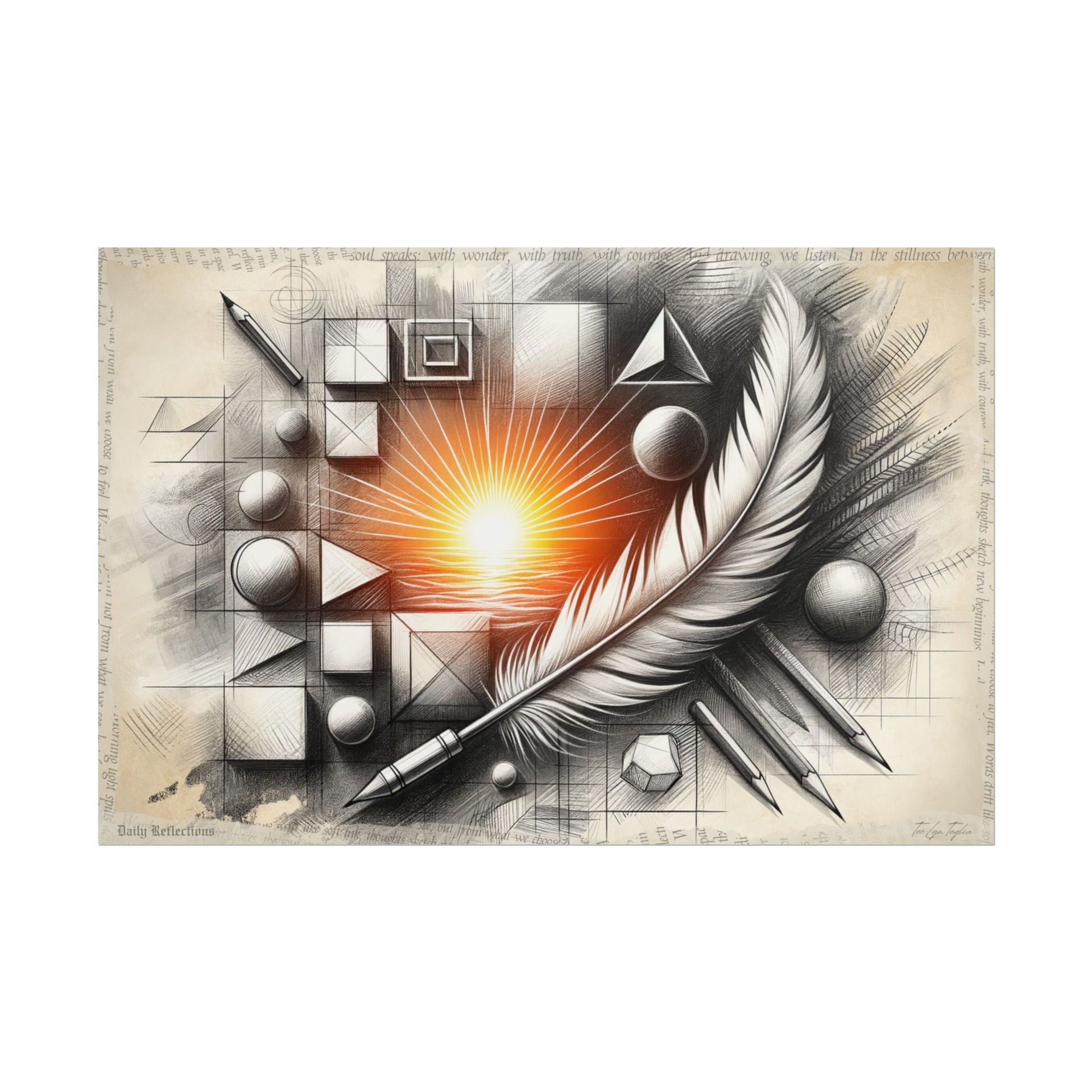 Morphing Dawn Sonata - Art Print by Teo Teglia Art