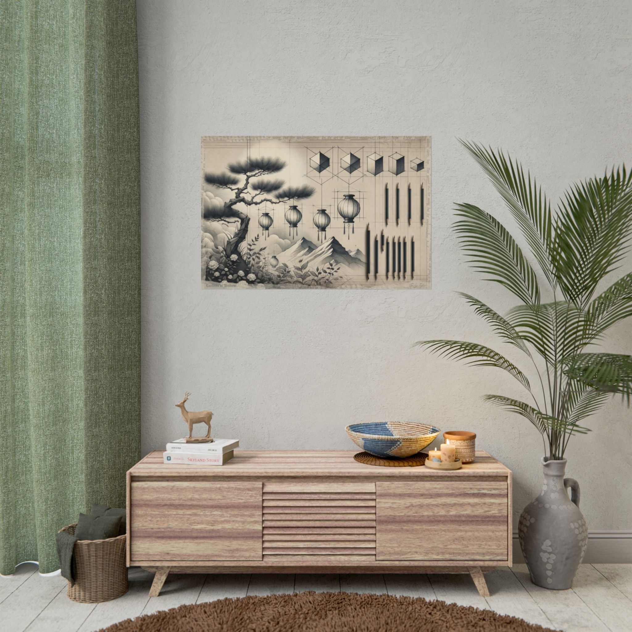 "Morphing Geometry Dreamscape" - Art Print by Teo Teglia Art