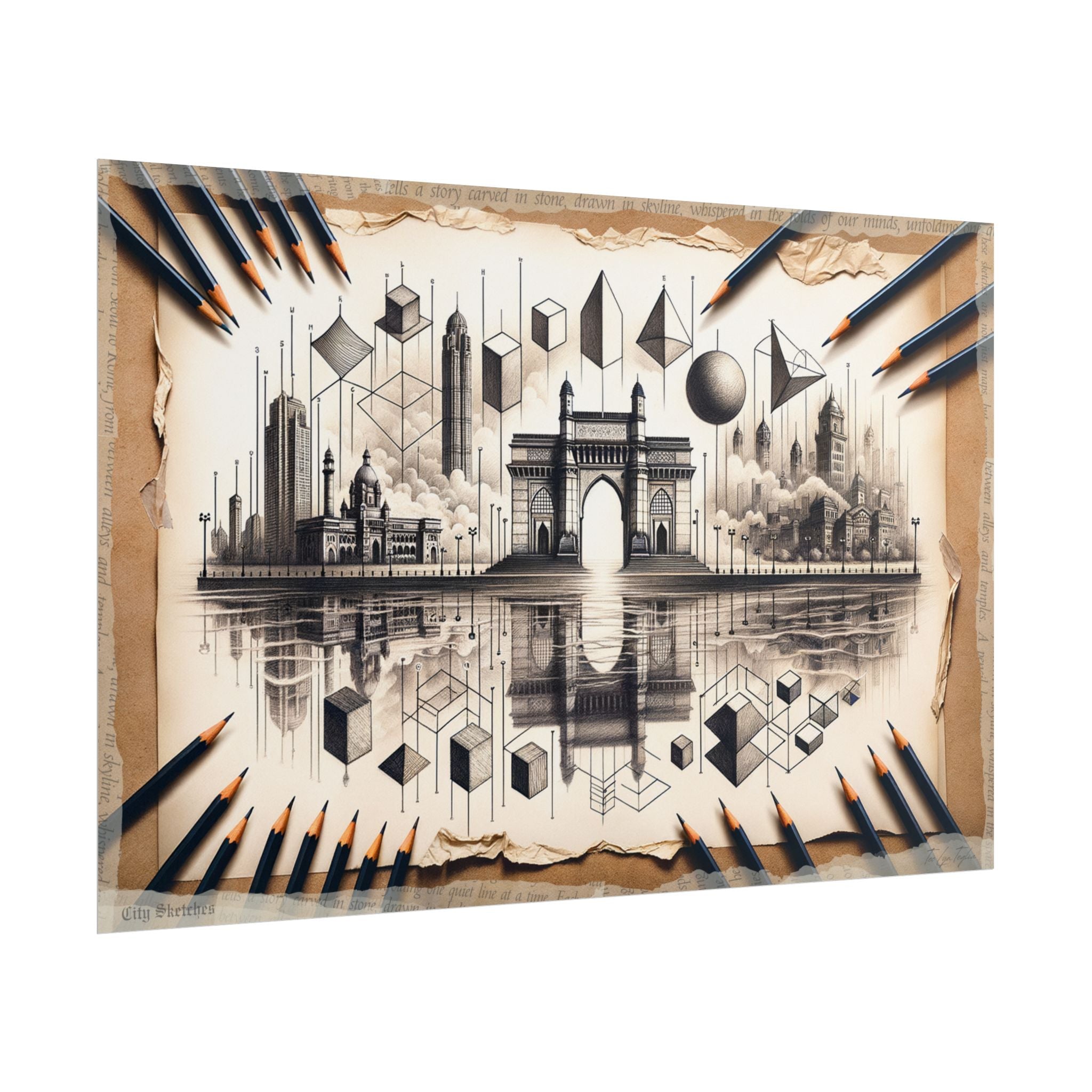 Mumbai Dreamscape Transitions - Art Print by Teo Teglia Art